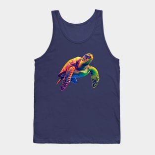 Psychedelic Sea Turtle Tank Top